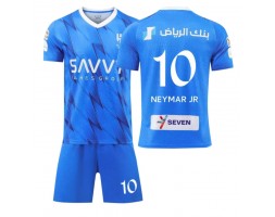 Lacne Dětský Futbalové dres Al-Hilal Neymar Jr #10 2023-24 Krátky Rukáv - Domáci (+ trenírky)